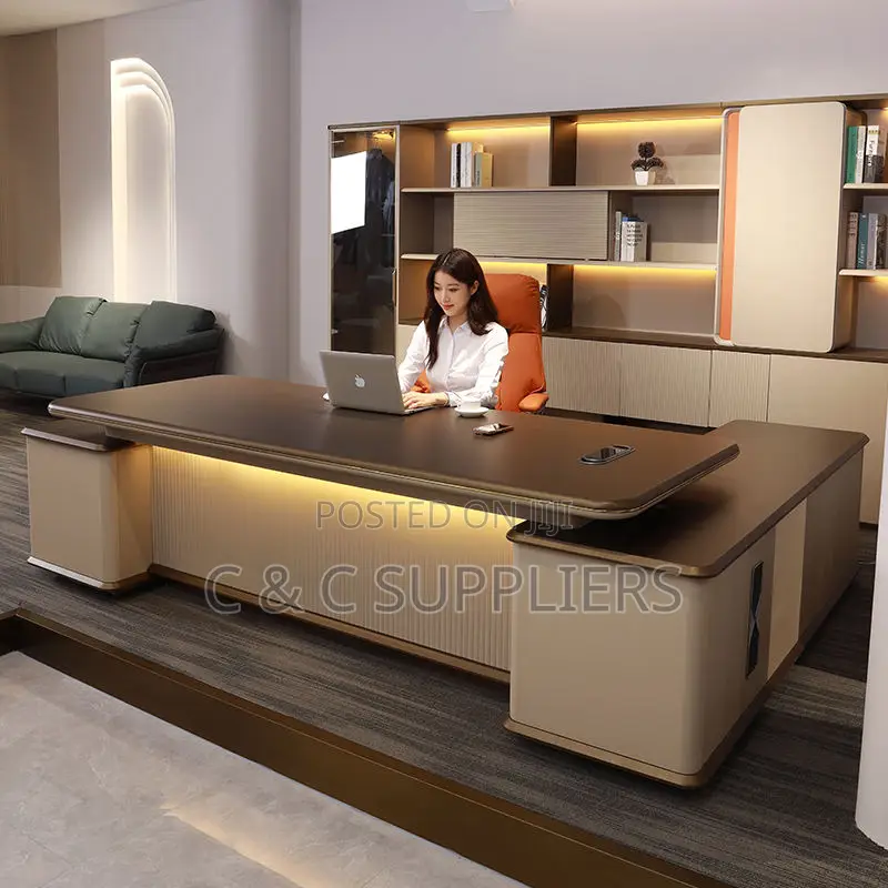 Office Imported L-Shaped Table-240cm
