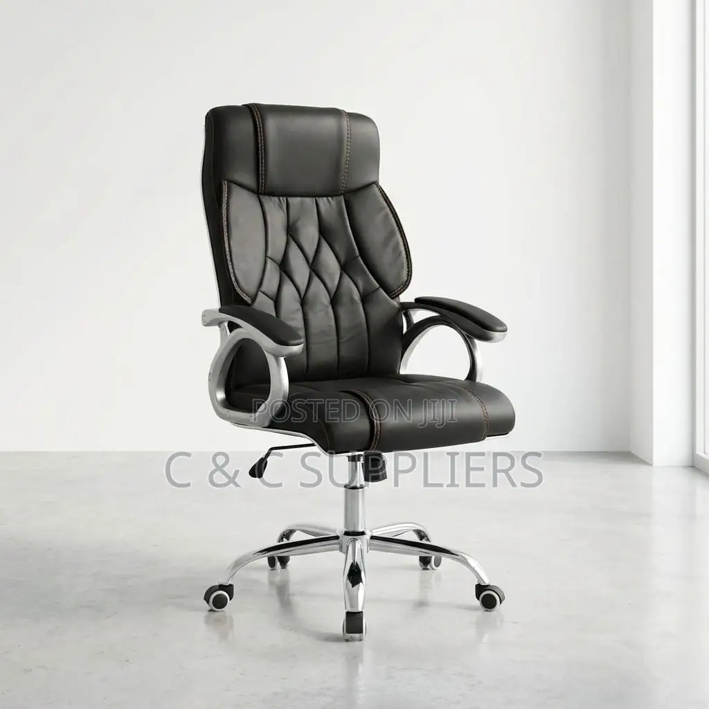 High Back Leather Seat With Armrest