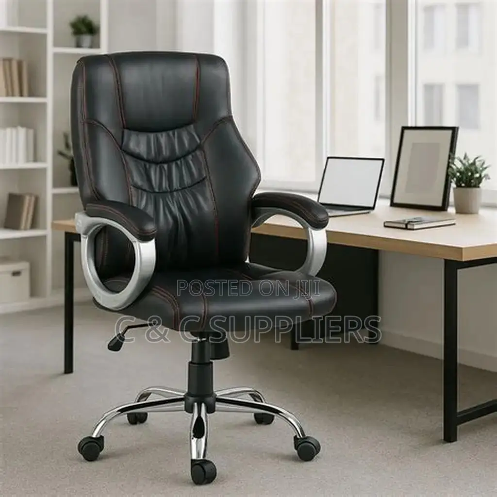 High Back Leather Seat With Armrest