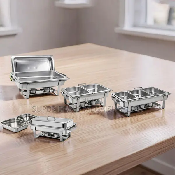 Hygienic Stainless Steel Compartment Chafing Dish Food Warmer