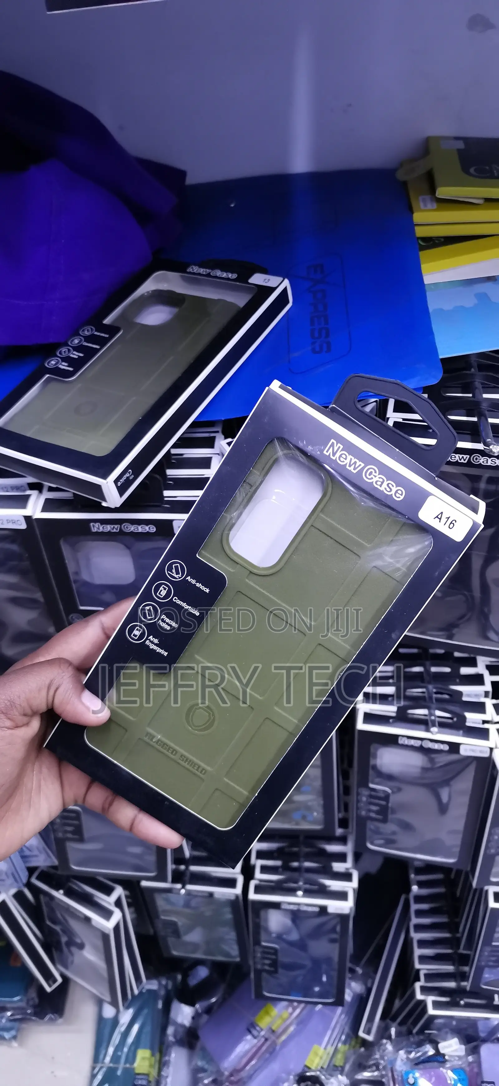Samsung Galaxy A16 Rugged Shield Military-Style Phone Case,
