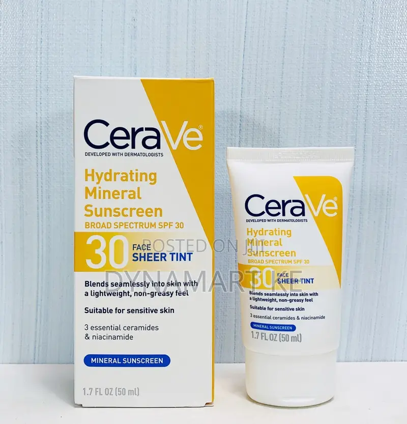 Cerave Hydrating Mineral Sunscreen SPF 30 Face Sheer Tint