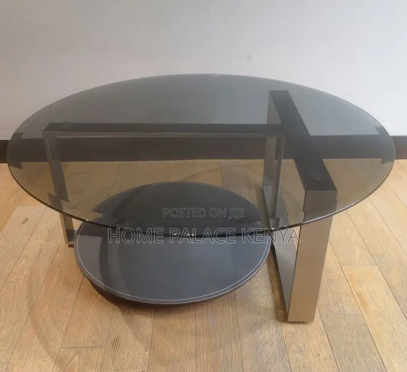Coffee Table: Mid Century Tinted Glass Accent Table