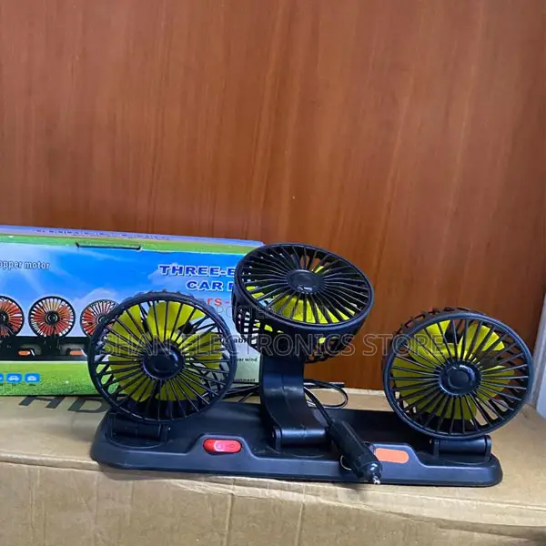 Universal 5v 12v 24v Car Cooling Fan 360° Adjustable Electric Fan