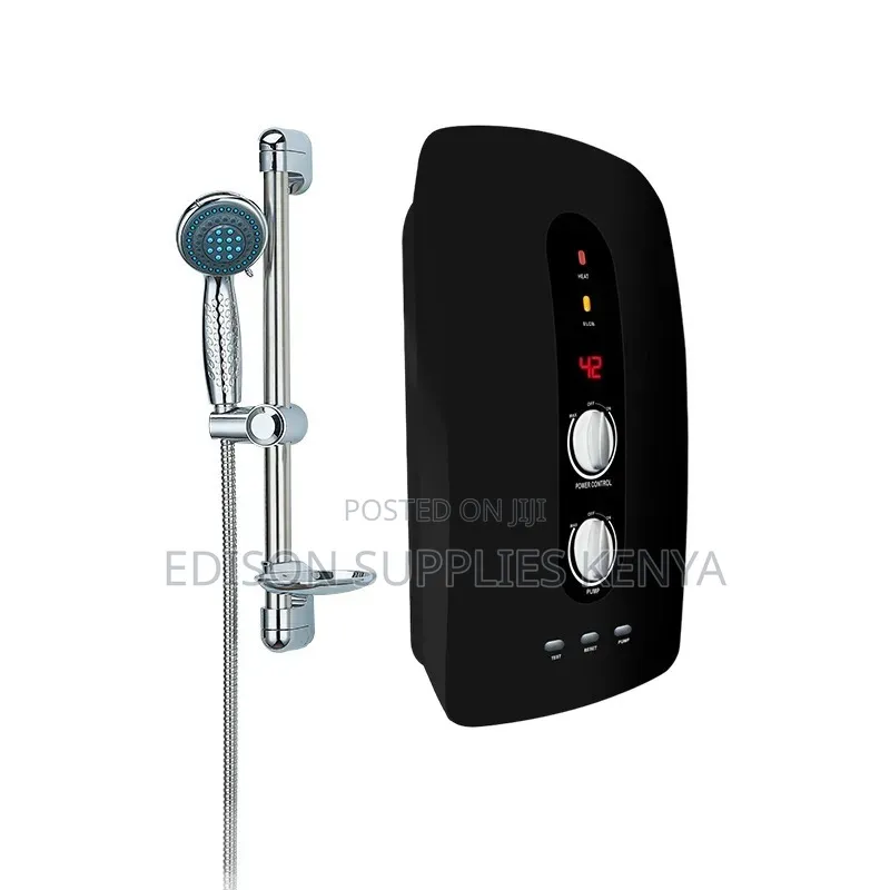 Black Lirlee Tankless Instant Water Heater With Pump Salty/Fresh