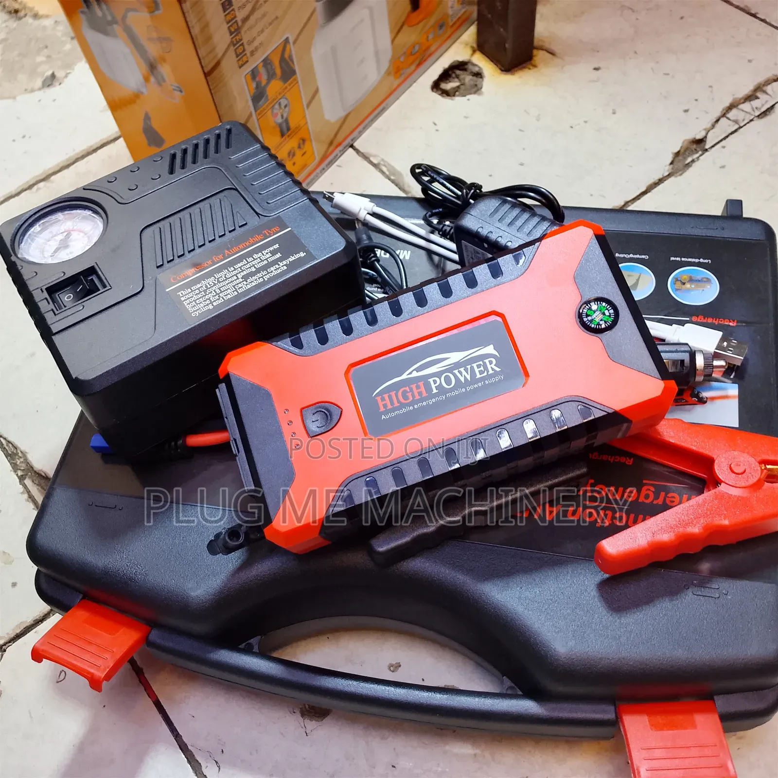 Value Jumpstarer Kit /Reliable Car Jumstarter and Air Compressor