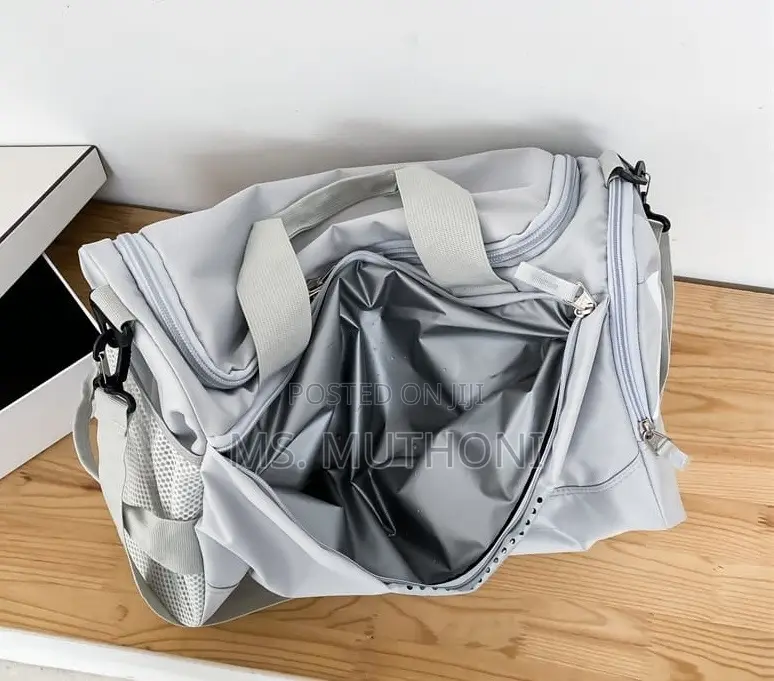 Gray Multifunctional Travel Gym Duffel Bag