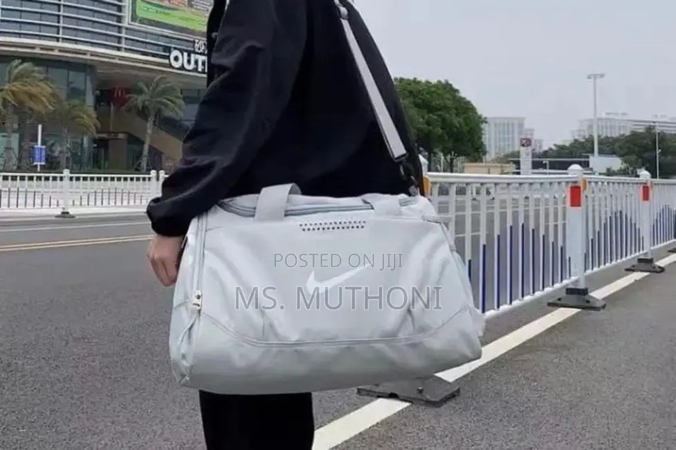 Gray Multifunctional Travel Gym Duffel Bag