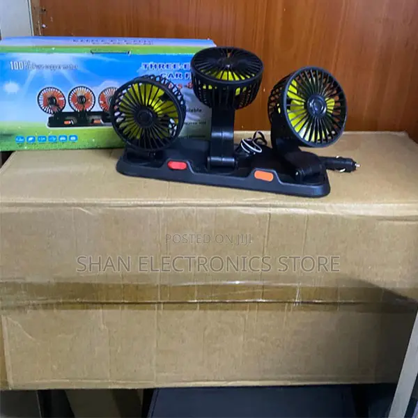 Upgraded Triple-Head 360°Adjustable Dual-Head Car Cooling Fan
