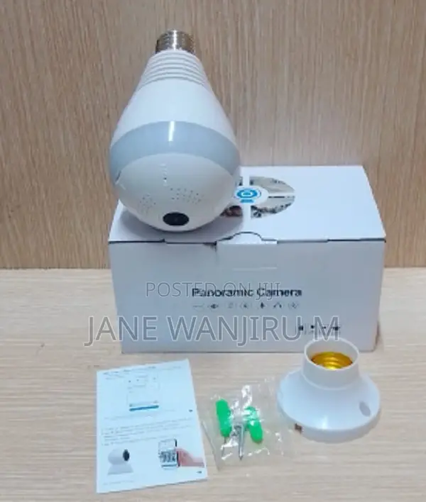 New V380 Panoramic Bulb Hidden Spy Camera – 360°