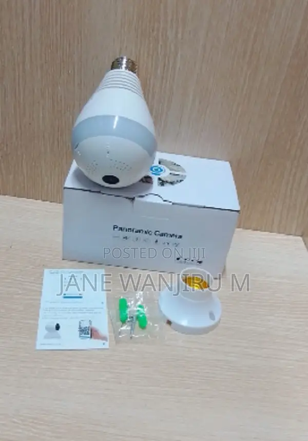 Premium V380 360° Bulb CCTV Camera With Two-Way Audio