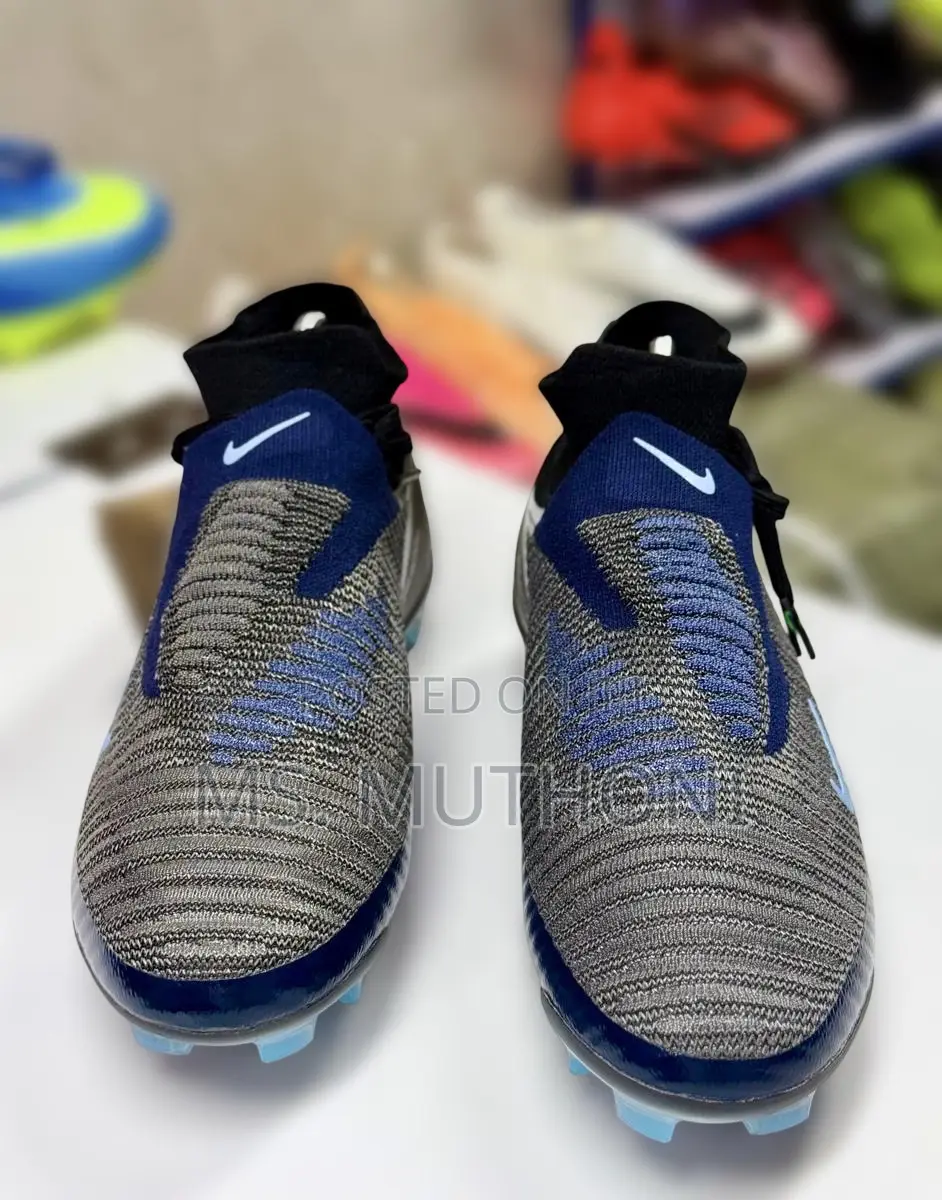 Navy / Black Nike Phantom 6 High Elite Soccer Cleats Size 40-45