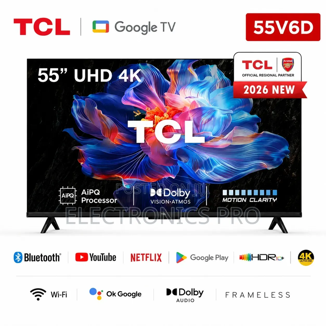 TCL 55v6d 55-Inch 4k Smart TV (2026 Model)