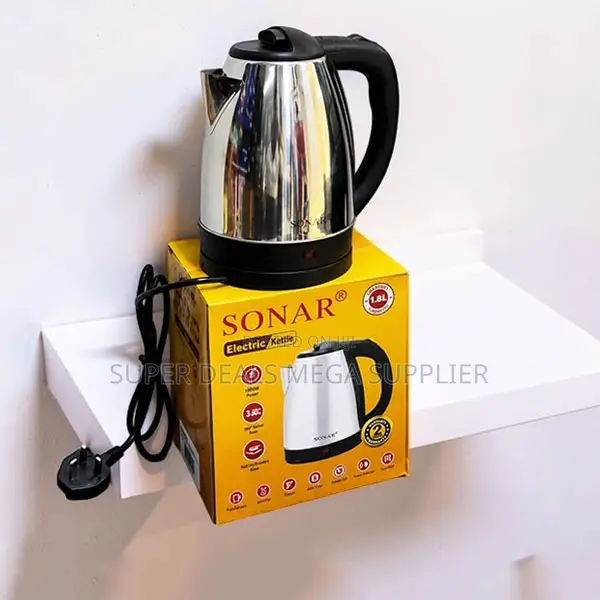 Safe 360° Rotational Base Stainless Steel Electric Kettle
