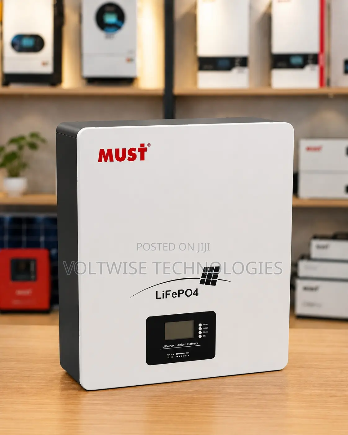 Must 24v 200ah 5kwh Lifepo4 Lithium Battery for Solar Backup