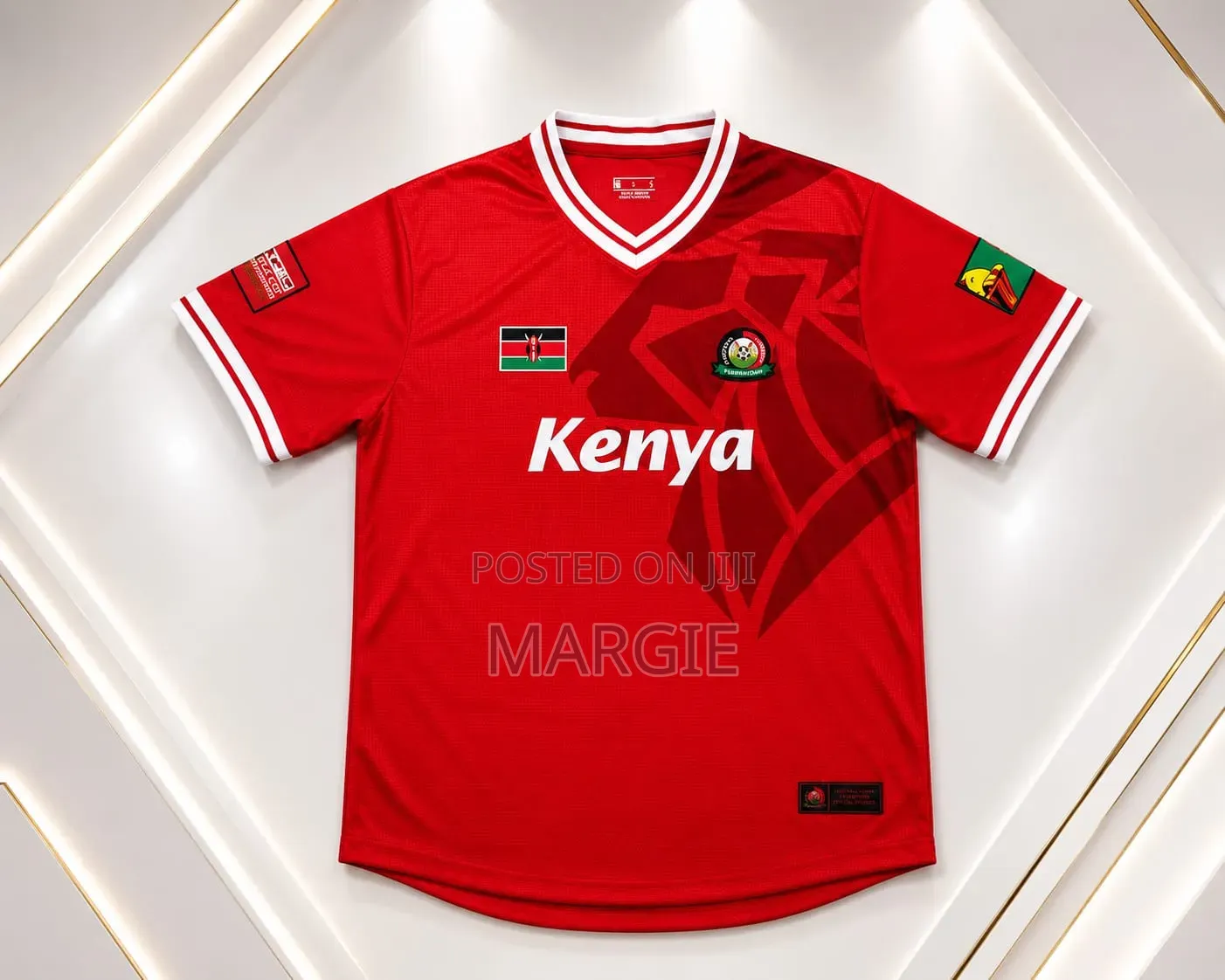 Harambee Stars Red Jersey Kenya