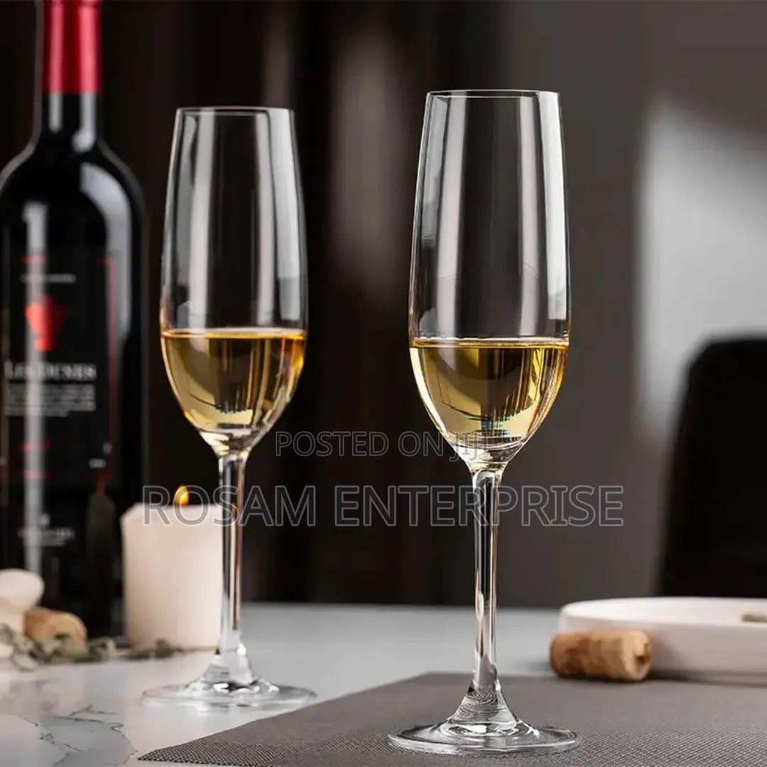 Long Champagne Glass Set