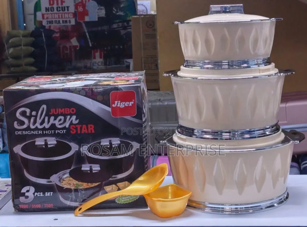 3pcs Jumbo Silver Star Hotpots