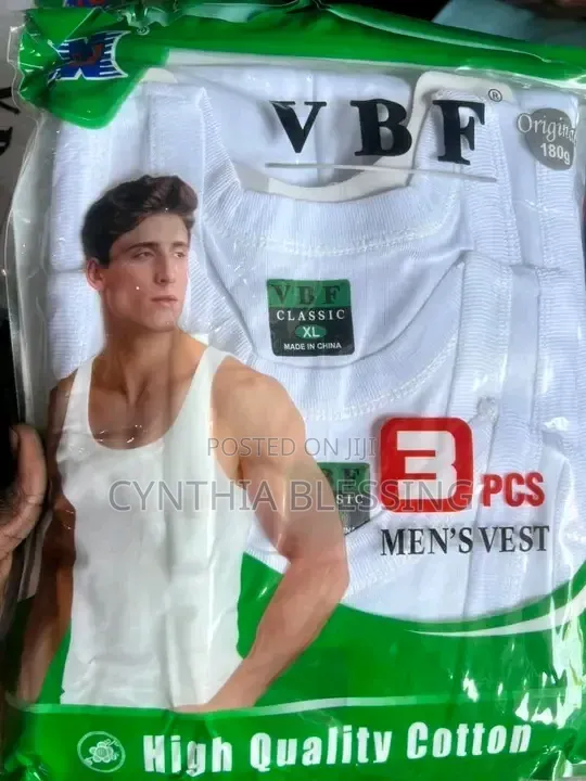 Fashion 3 PCS Cotton Vests for Men