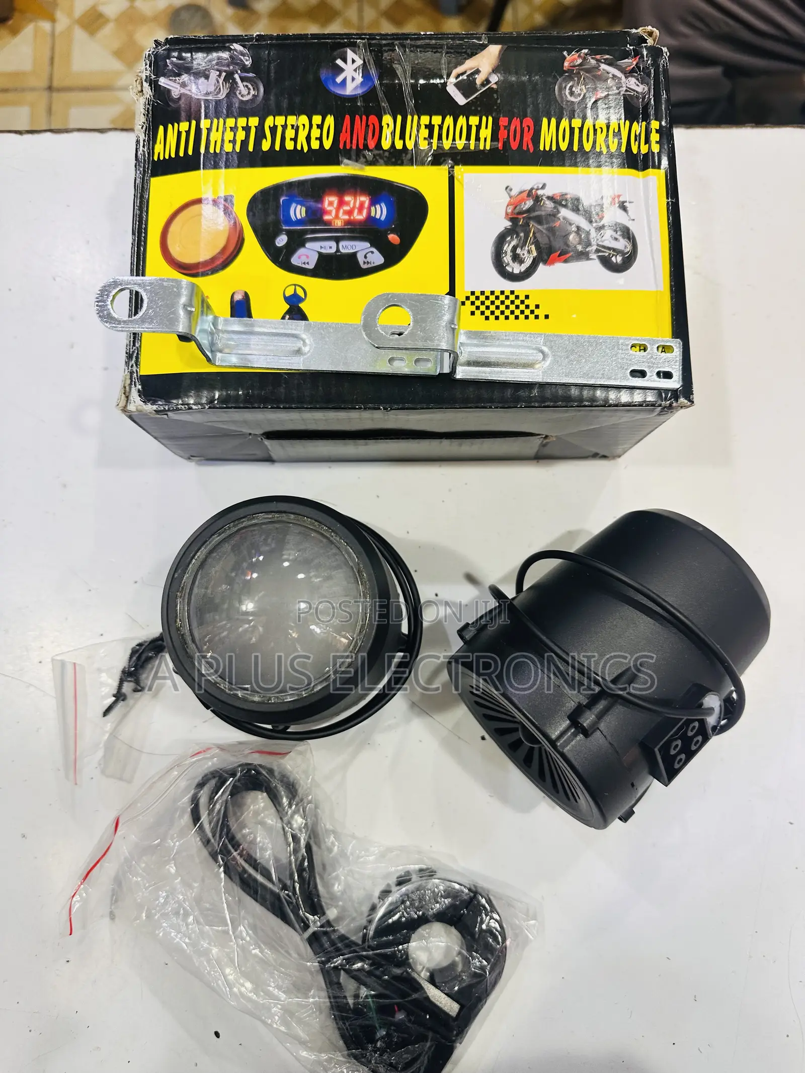 Motorcycle Radio 988 Bluetooth/Usb/Mem Fm Stereo Audio System