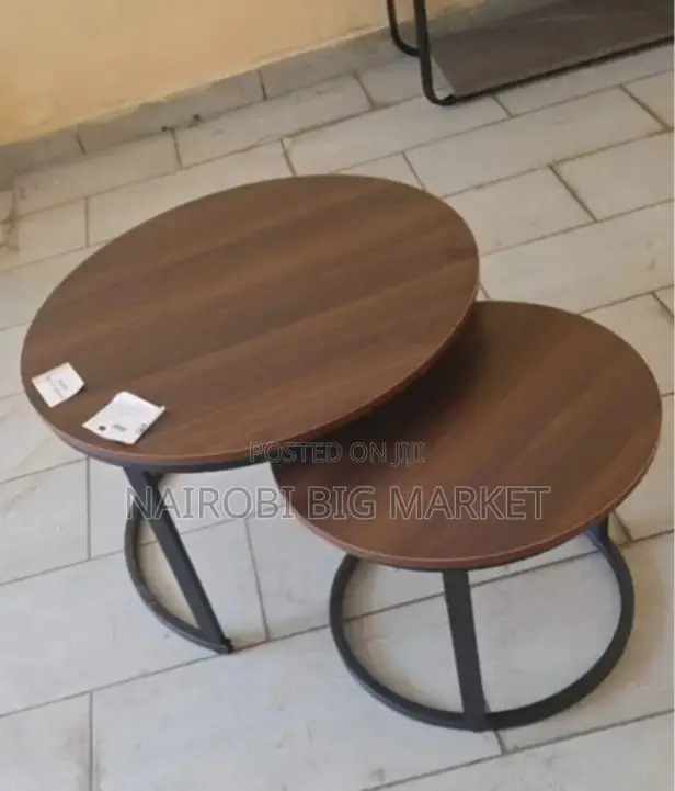Wooden Nesting Coffee Table Marble Effect (Mdf) at