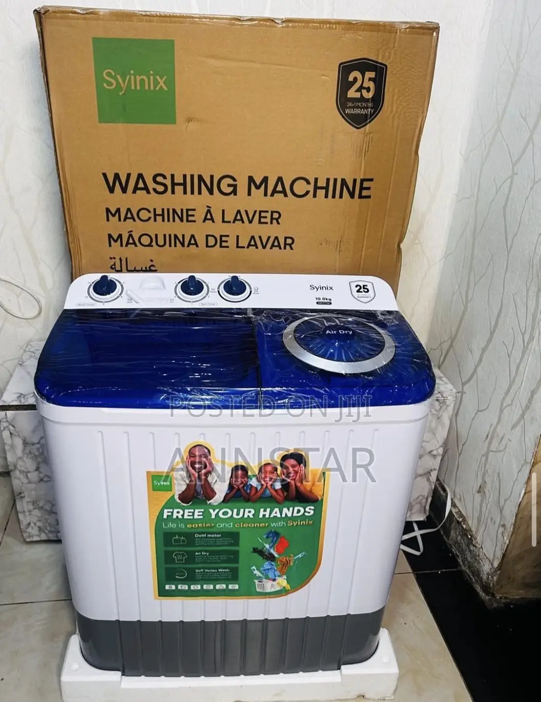 Syinix 10kg Twin Tub Washing Machine