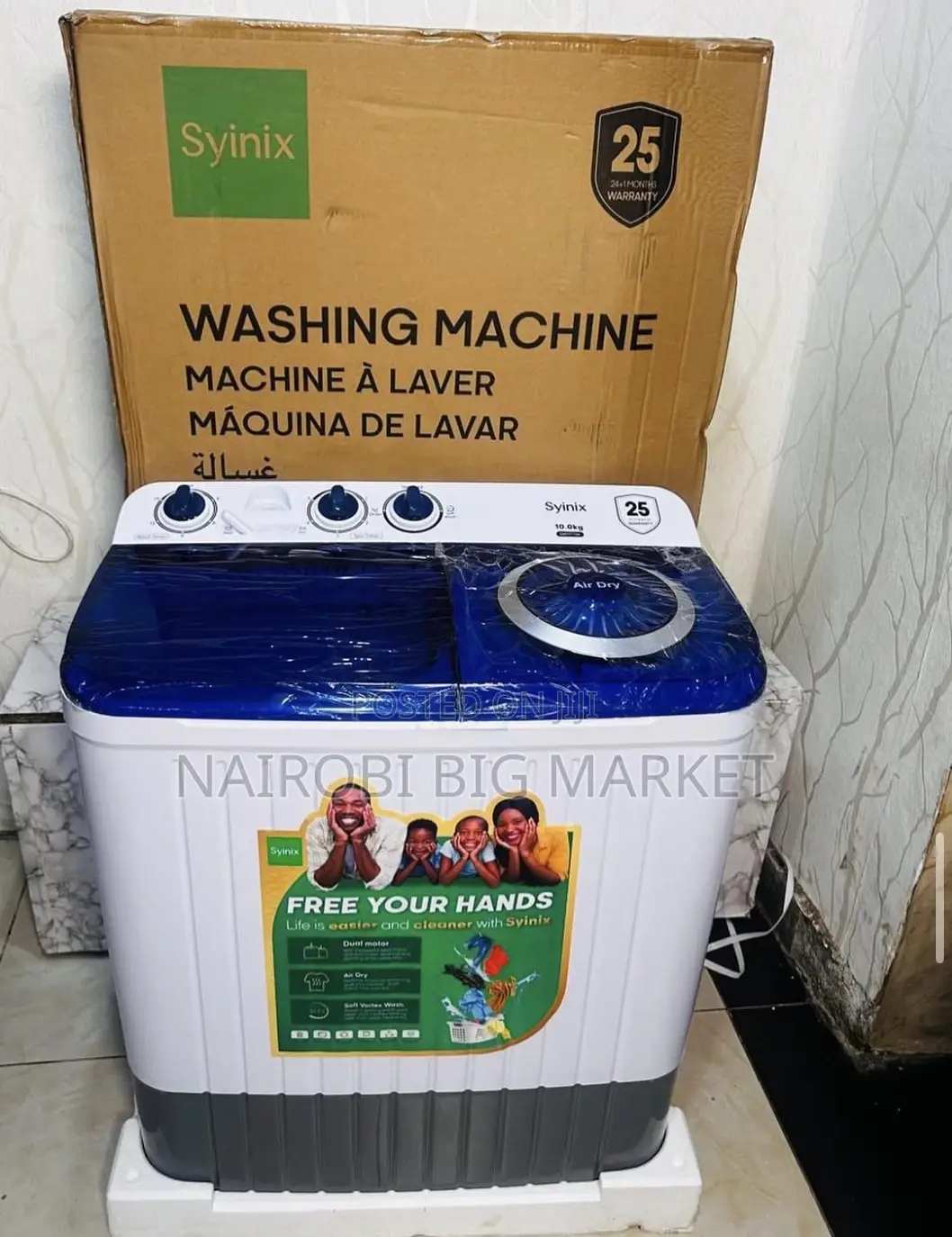 Syinix 10kg Twin Tub Washing Machine