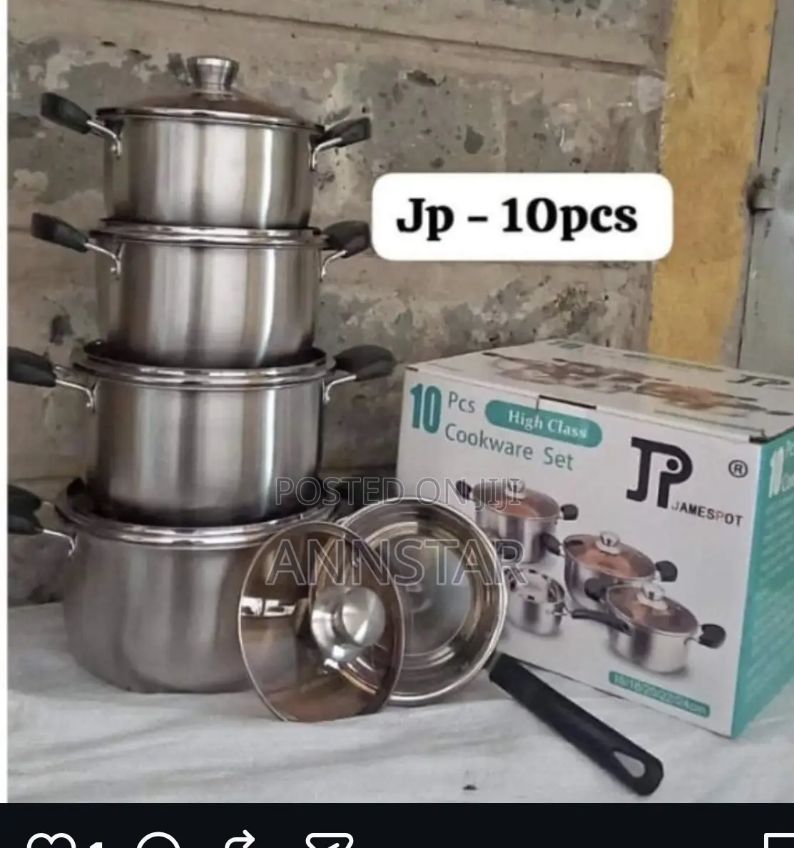 Jamespot 10pcs Cookware Set