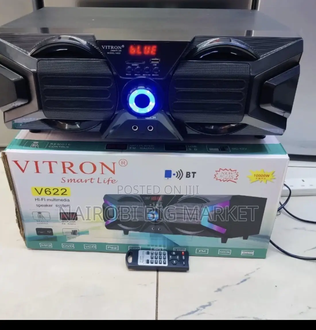 *Vitron Xbox Speaker With Bluetooth,Usb,Mp3, Fm Radio Ac/Dc V621