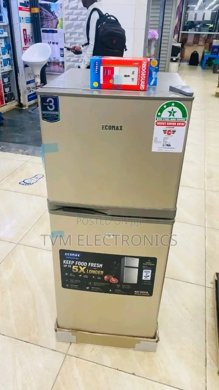 Ecomax 118l Double Door Fridge – Energy-Saving Compact Cooler