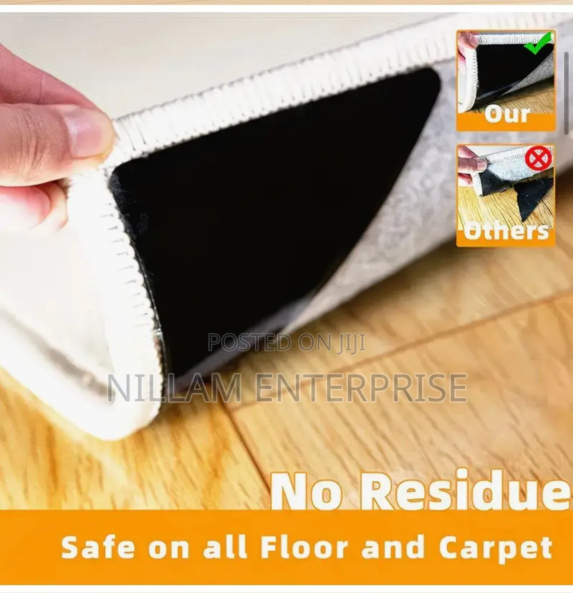 4pcs Set.Ruggies Rug Carpet,/Mat Grippers.