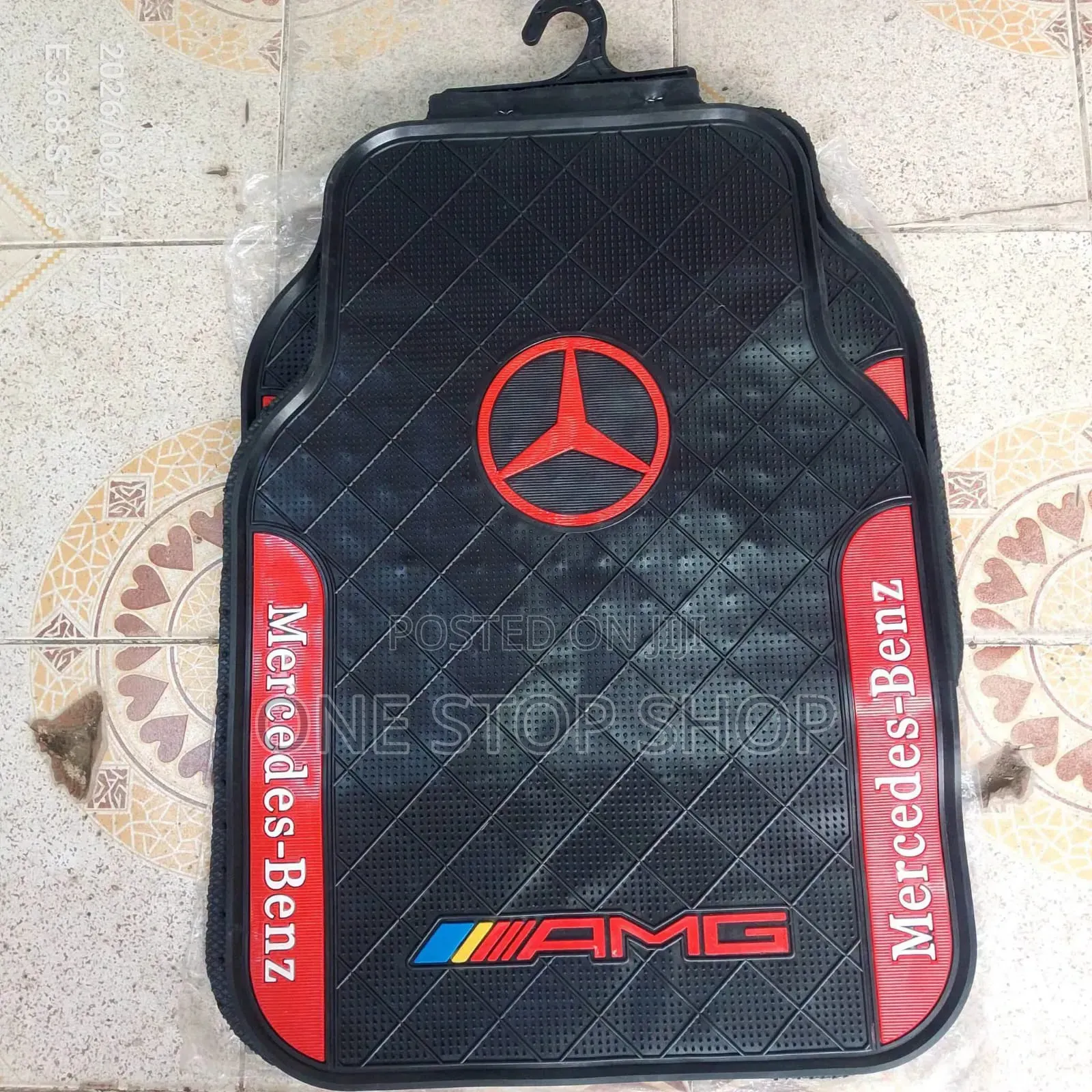 Mercedes Amg Branding 5pc Heavy Duty Rubber Waterproof Mats