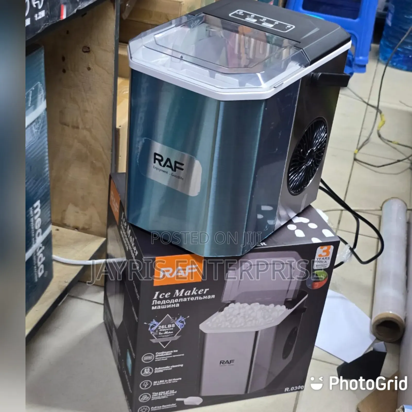Raf Ice Cube Maker 
7litres 
12kgs /24 Hours