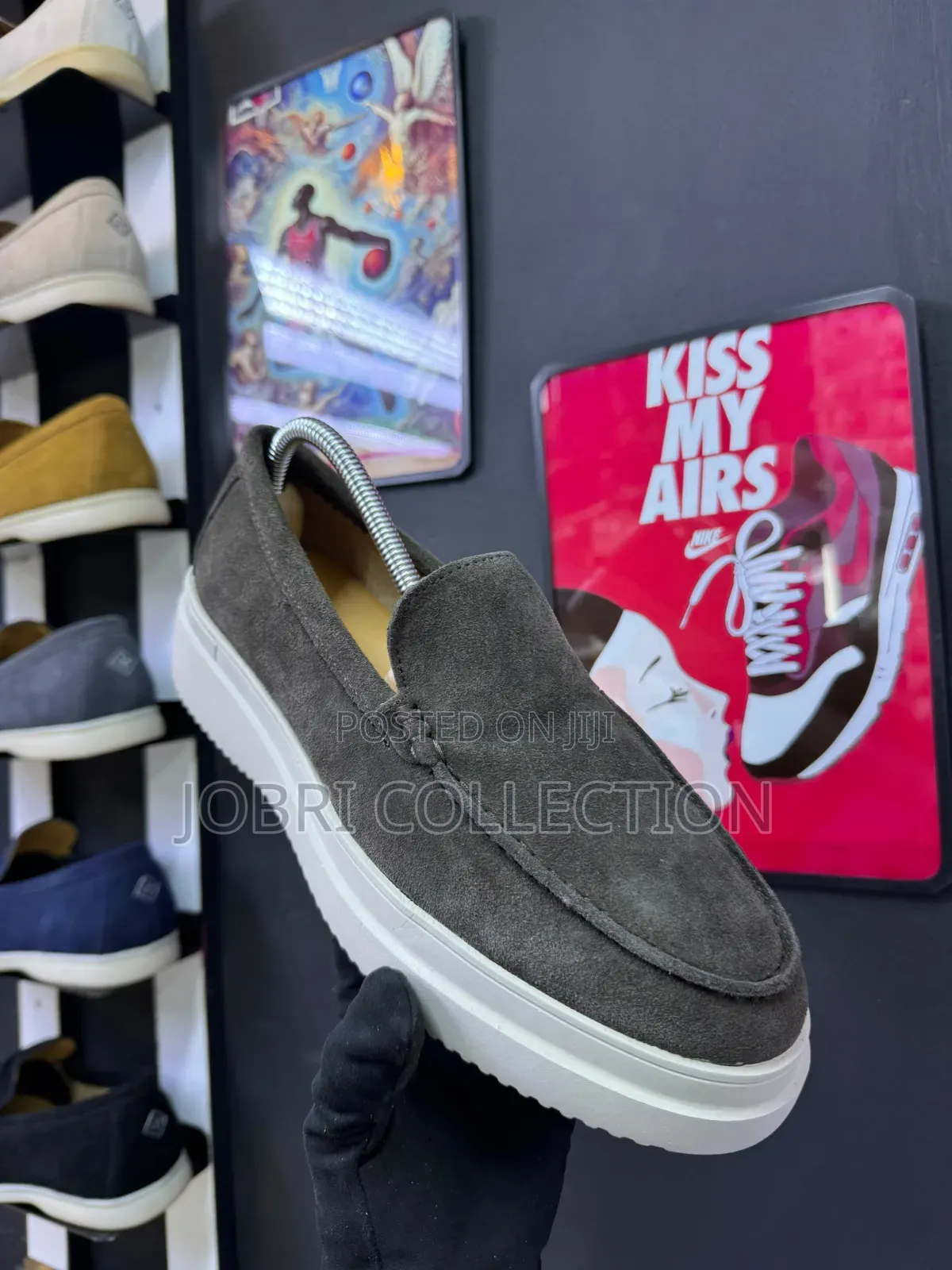 Brown Loro Piana Summer Walk Loafers