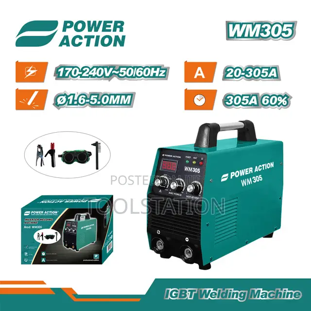 Welding Machine 1gbt Mma 305a Complete With Accessories Limited Offer