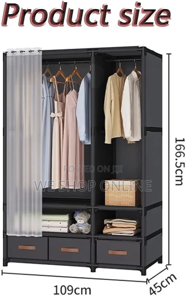 Heavy Duty Metallic Wardrobe