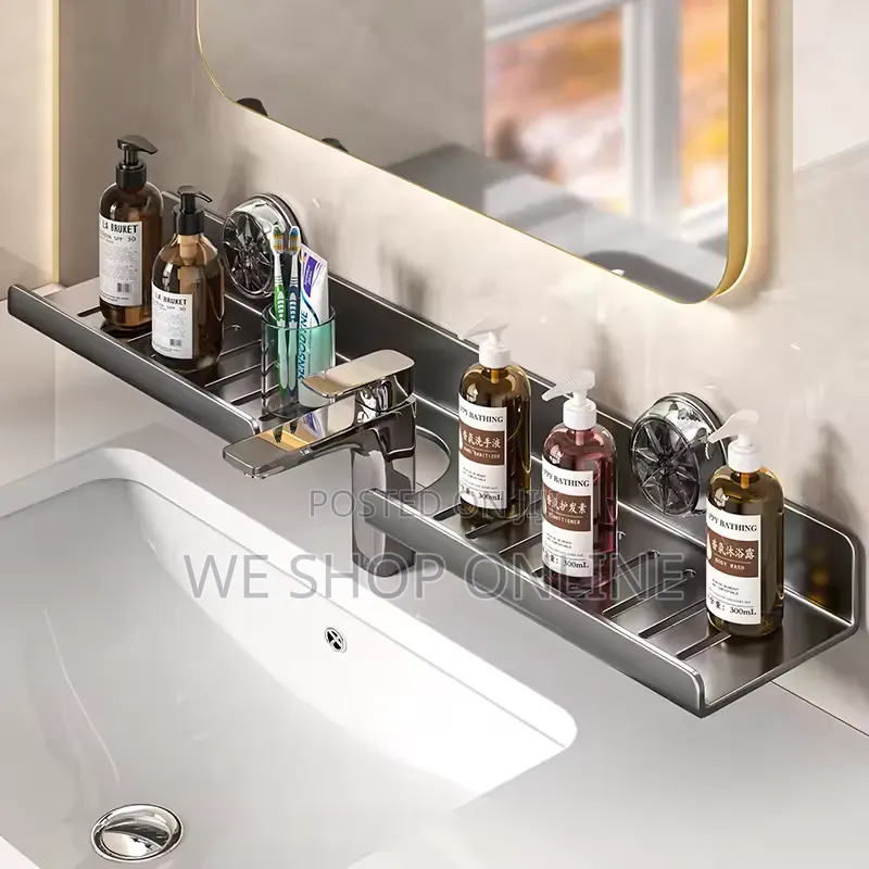Metallic Faucet Storage Rack Size: 50cm Long
