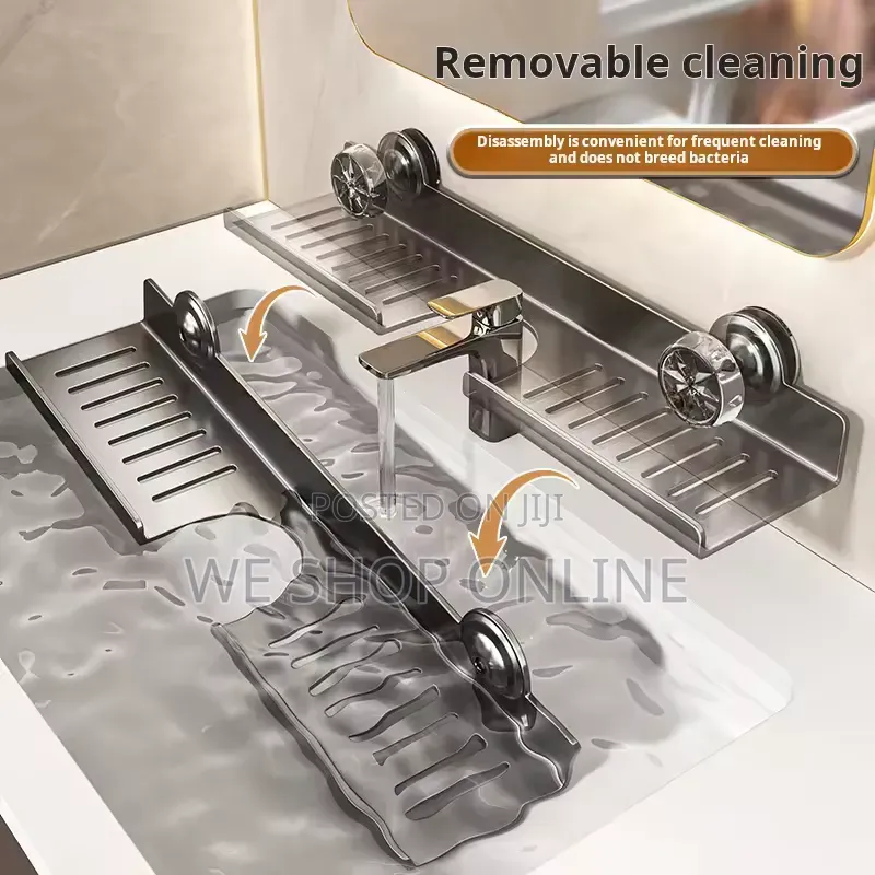 Metallic Faucet Storage Rack Size: 50cm Long