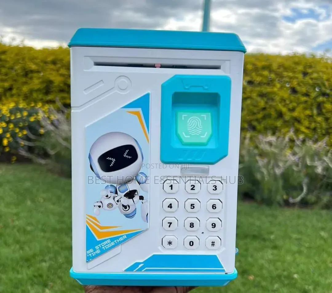 *Robot Automatic Piggybank-Blue Pink
