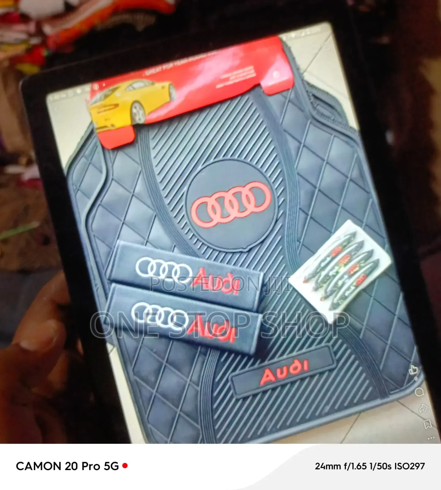 Nissan or Audi Car Models Branded Mats With Safety Belt Pad+Edge Guard