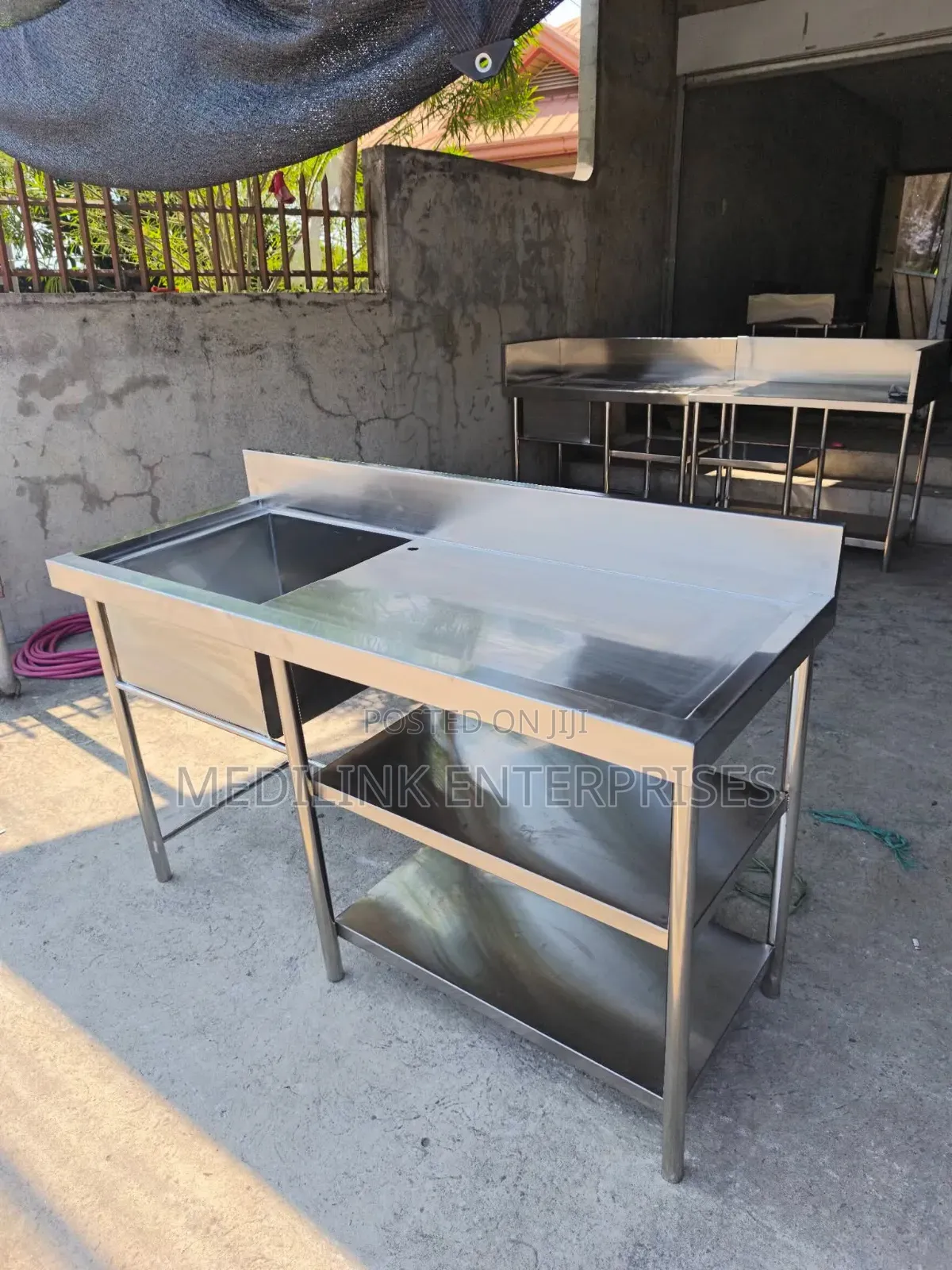Customized Stainless Ss 304 Manila Washing Sink+Working Tables