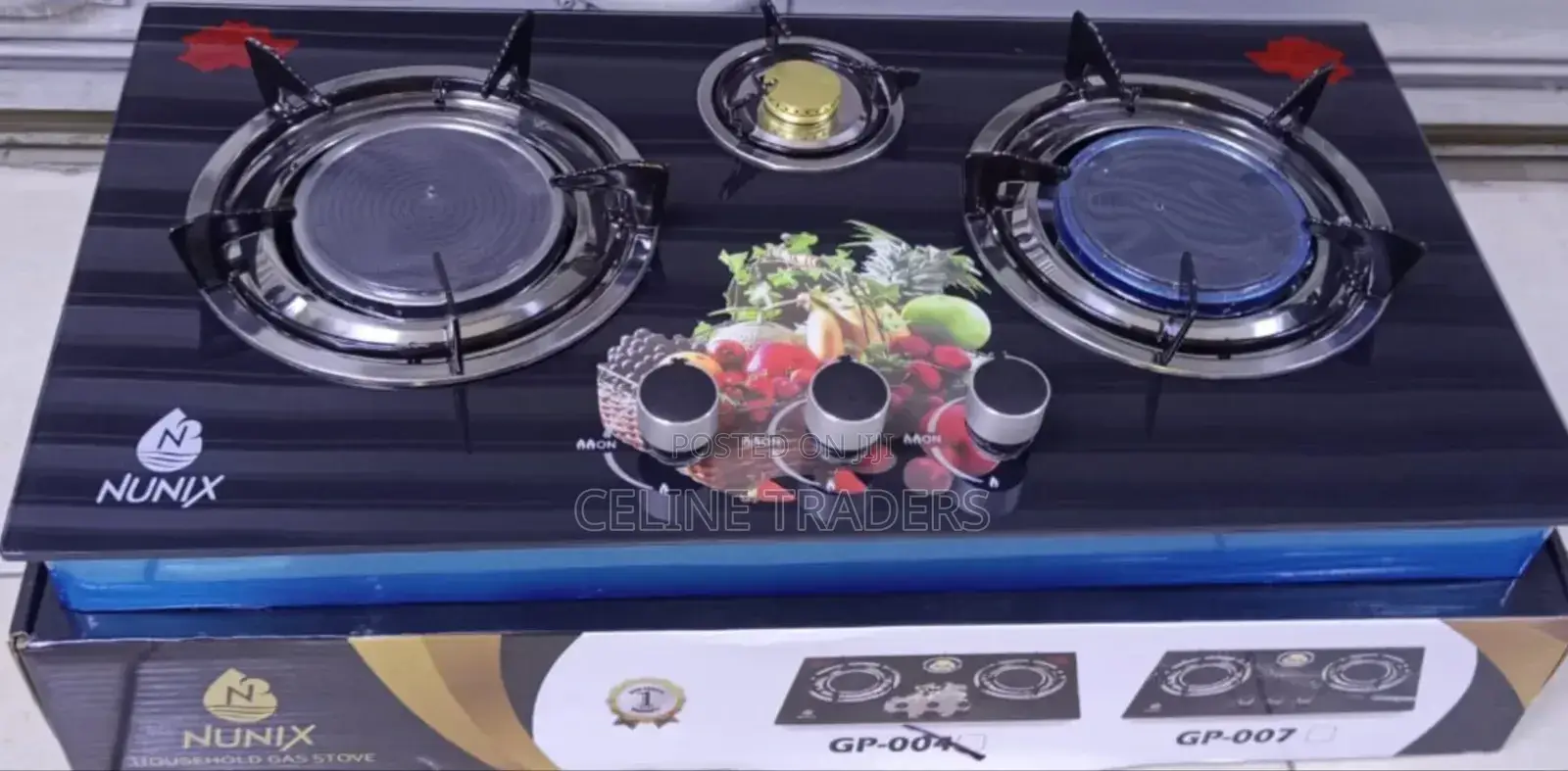 Nunix Fast Cooking 3 Burner Gas Cooker