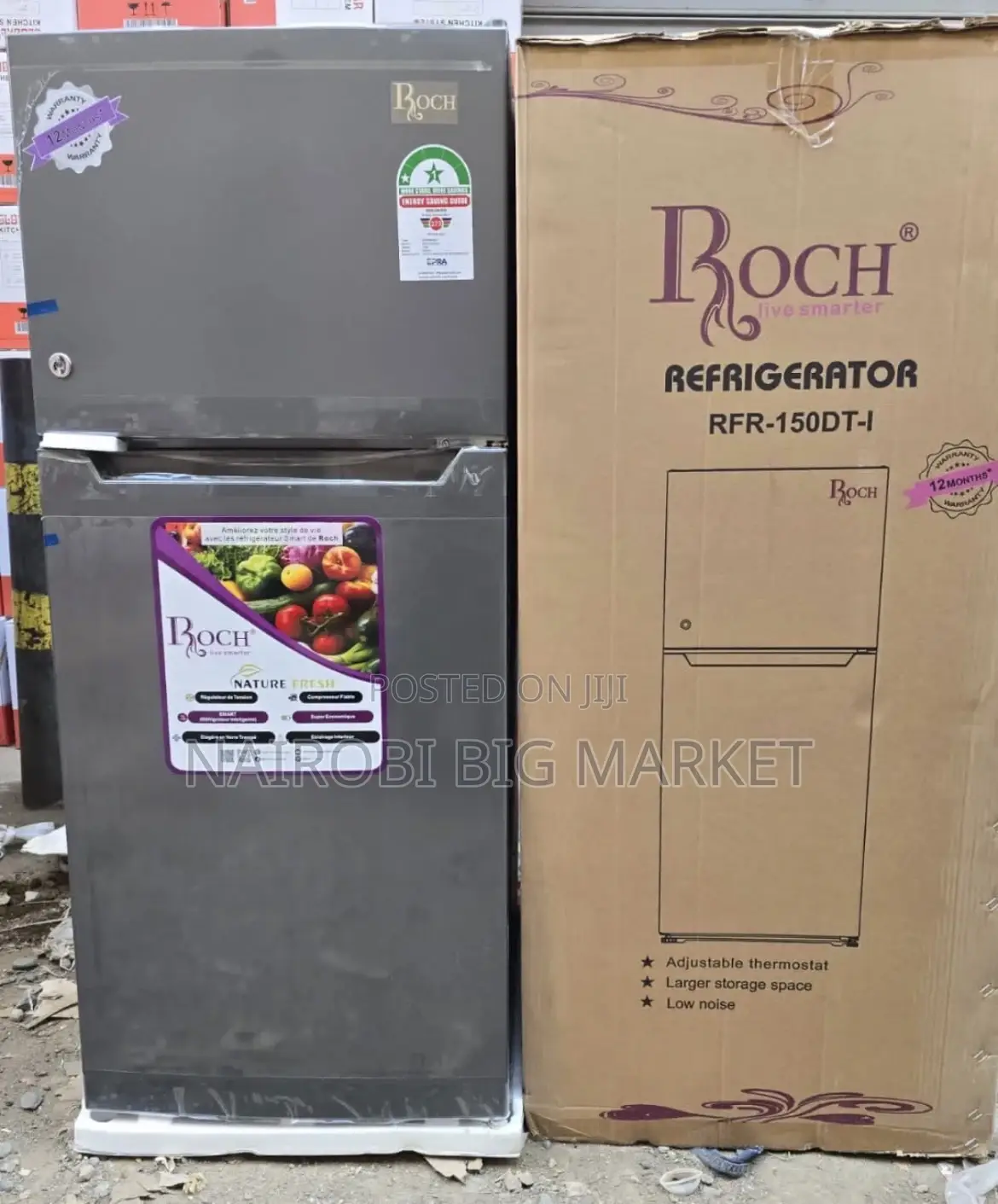 Roch 150dt Double Door Refrigerator