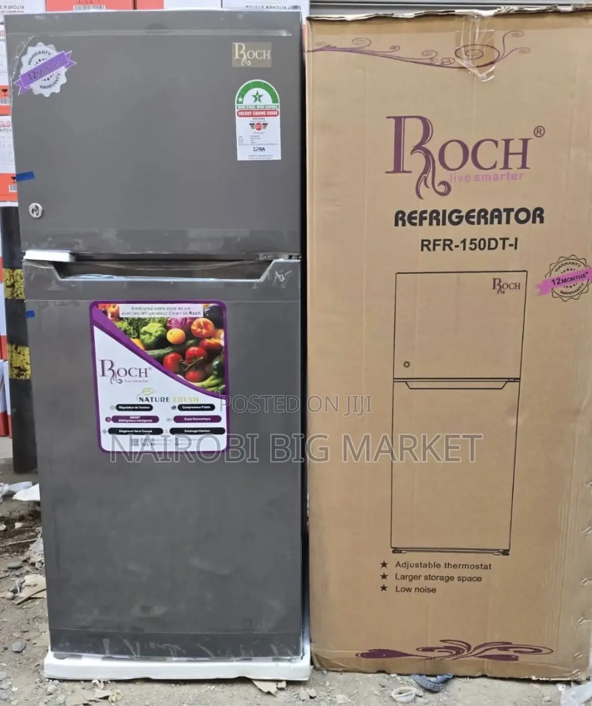 Roch 150dt Double Door Refrigerator