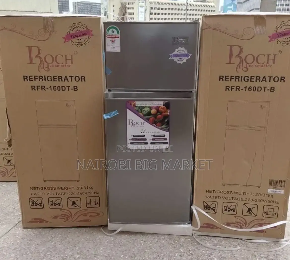 Roch 128litres Double Door Refrigerator