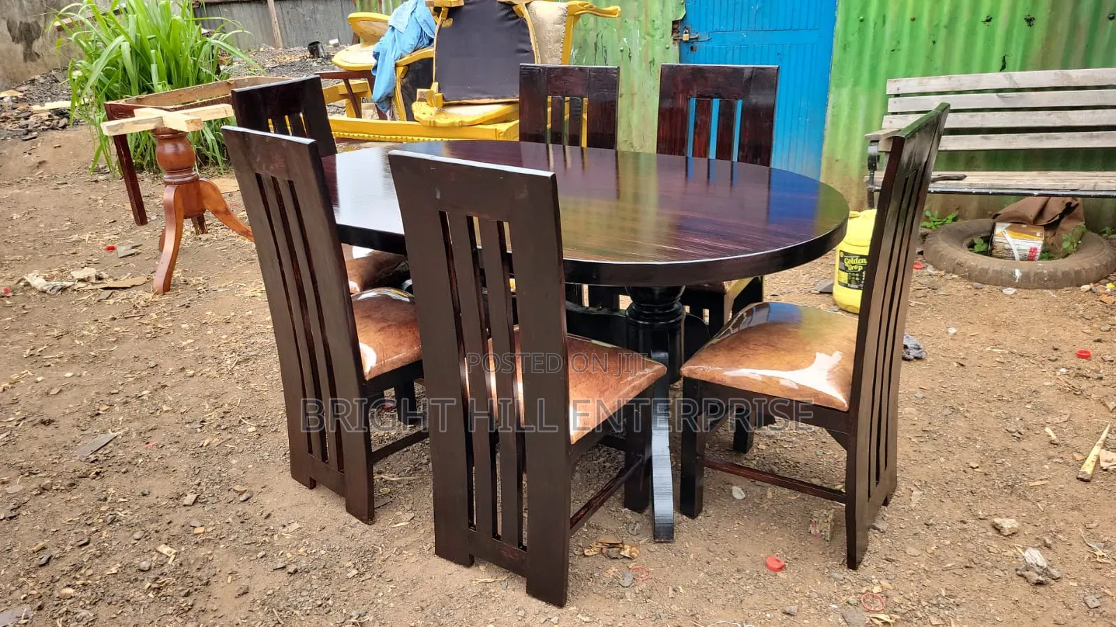 Elegant 6ft Oval Dining Tables 6 Seater