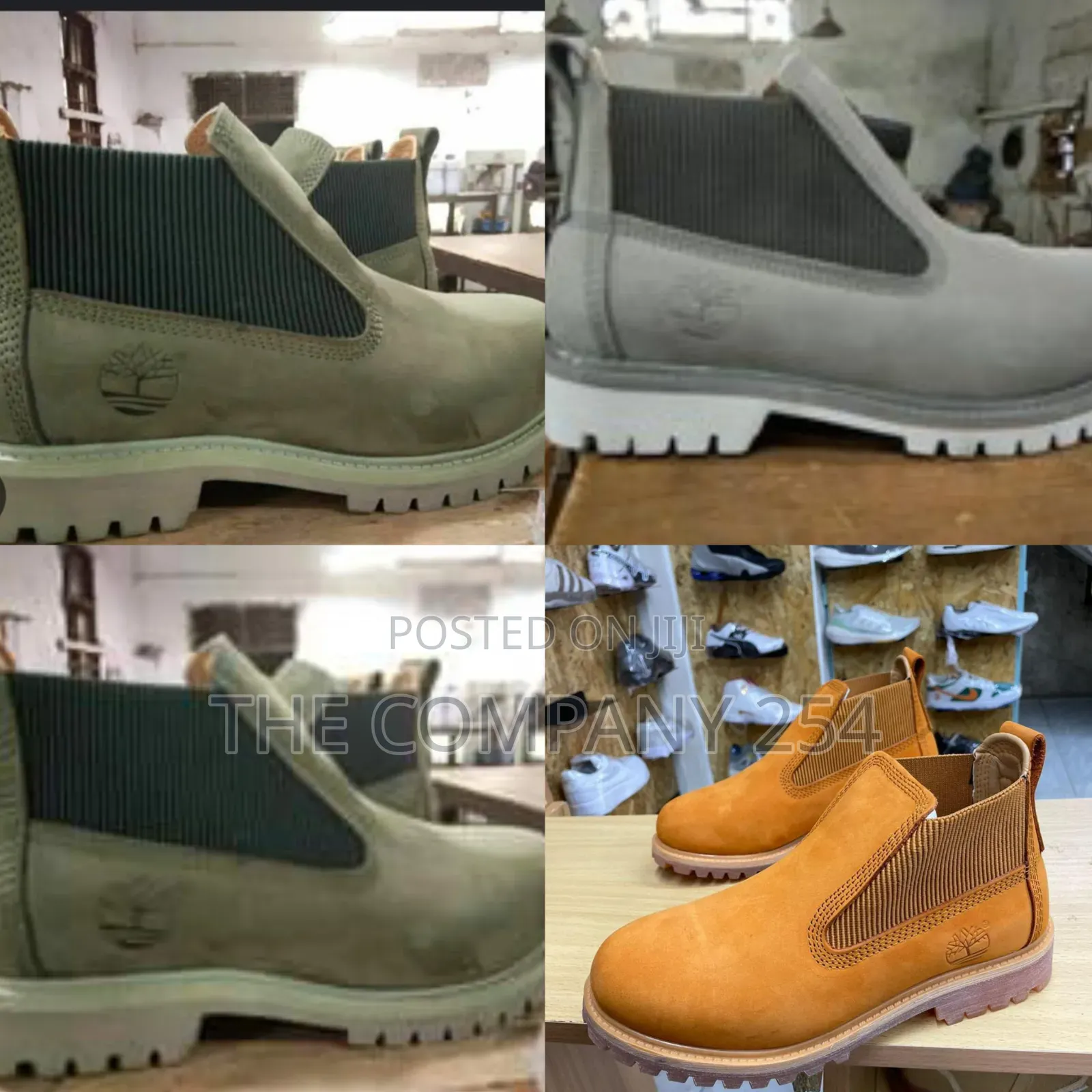 Quality Casual Leather Slip on Original Timberland Boots Shoes