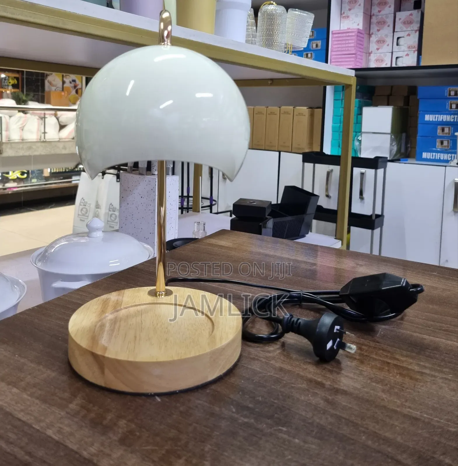 Electric Candle Warmer Lamp With Wooden Base - Av