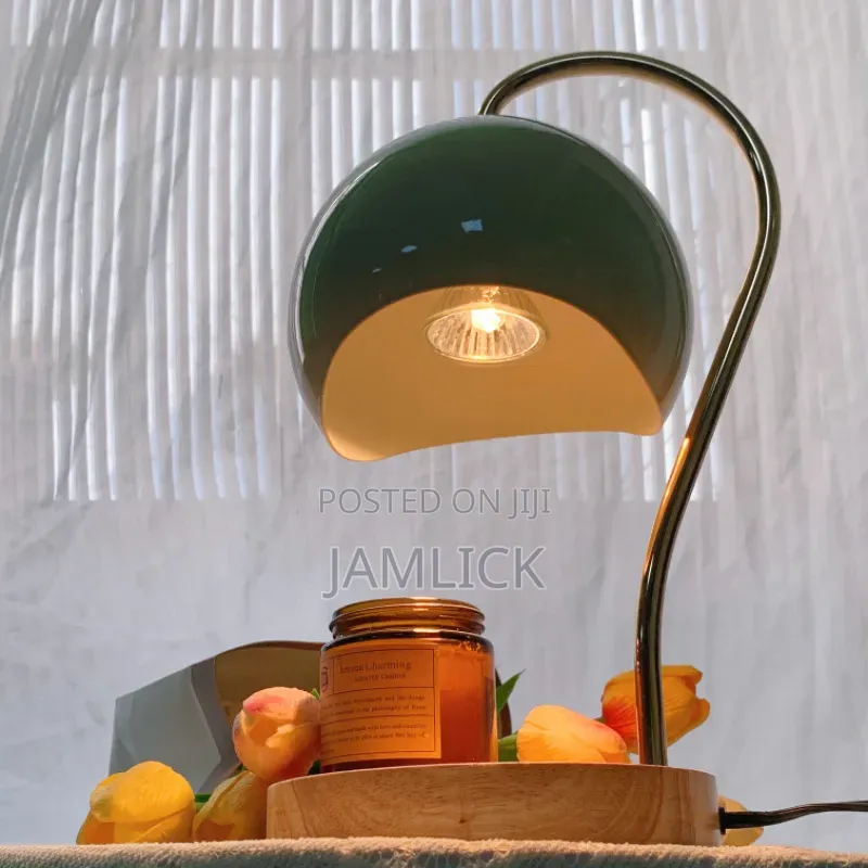 Electric Candle Warmer Lamp With Wooden Base - Av