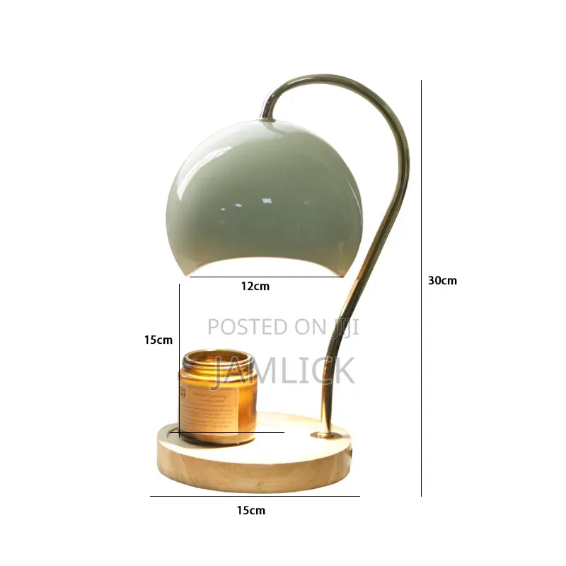 Electric Candle Warmer Lamp With Wooden Base - Av